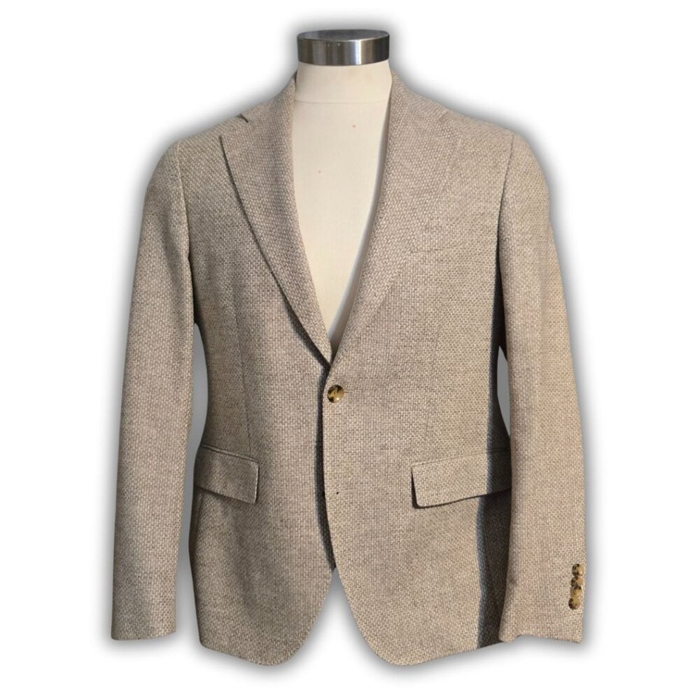 Latorre Men's Size 40-42R Italian Made Tan Blazer Sport Coat